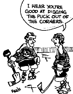puck in corners